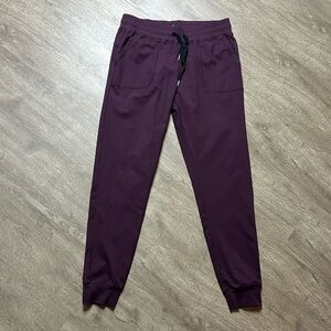 Zyia‎ Active Maroon Purple Jogger Sweatpants
